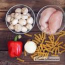 Паста с курицей и грибами - рецепты
